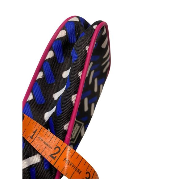 Opening Ceremony x Estee Lauder Geometric Print Pink Trim Makeup Cosmetic Bag - Picture 7 of 8